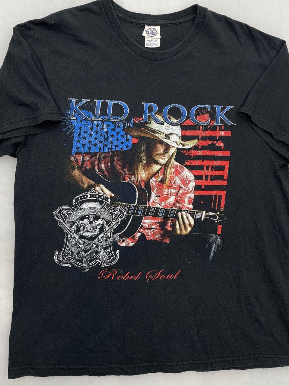 Kid Rock Rebel Soul Tour 2013 Concert Tour Black Delta T-Shirt Men's XL